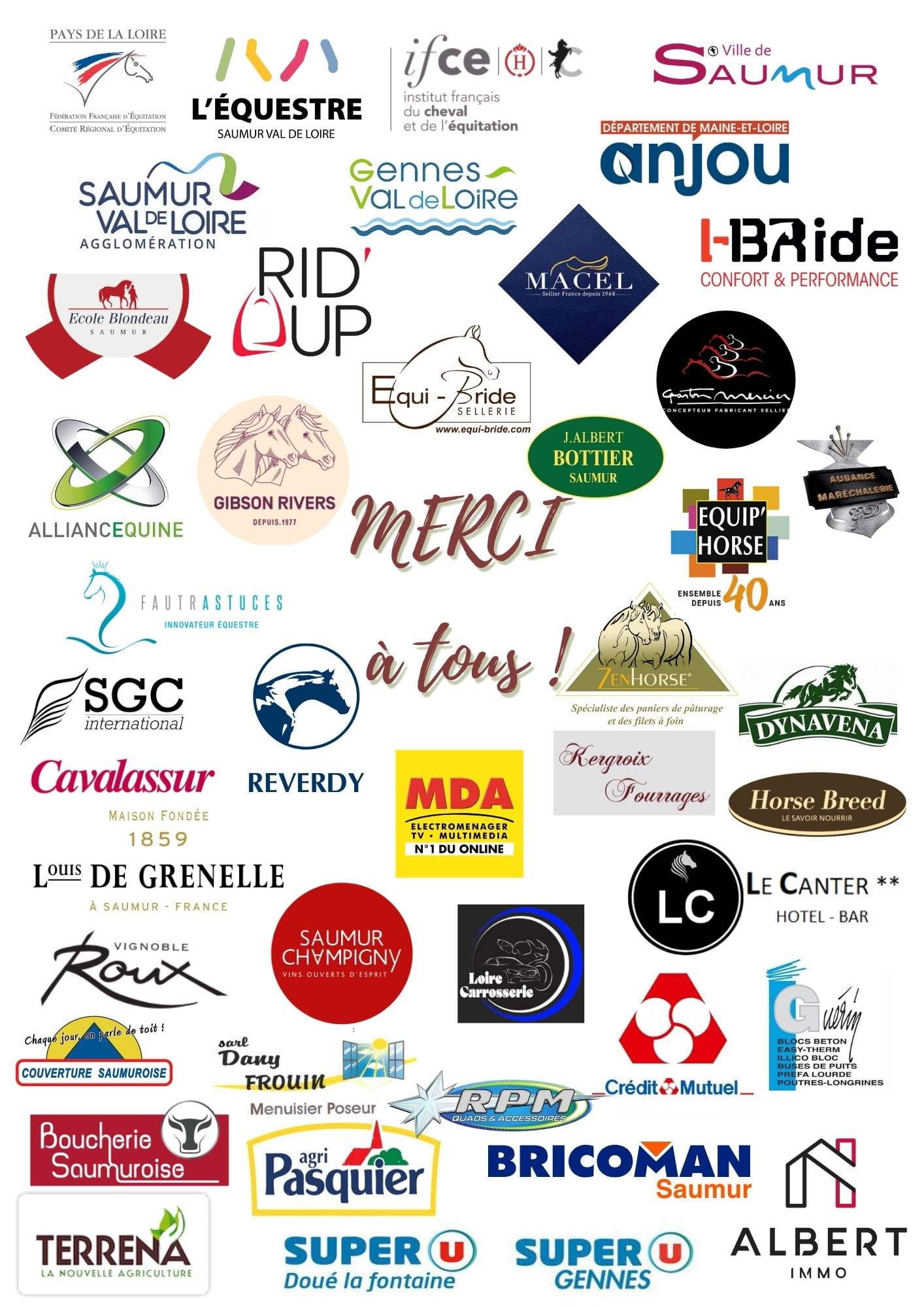 Merci à tous nos sponsors 2025